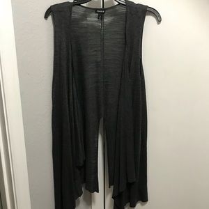 Torrid split back draped vest